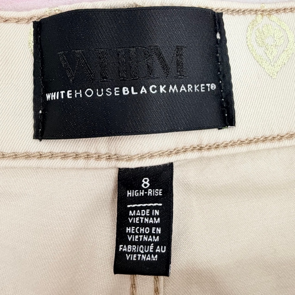 White House Black Market Women’s Size 8 High Rise Straight Leg Crop - Picture 11 of 13